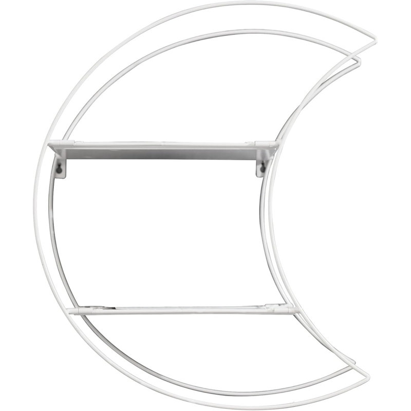 Novelty 2-tier 17" Crescent Moon Floating Shelves