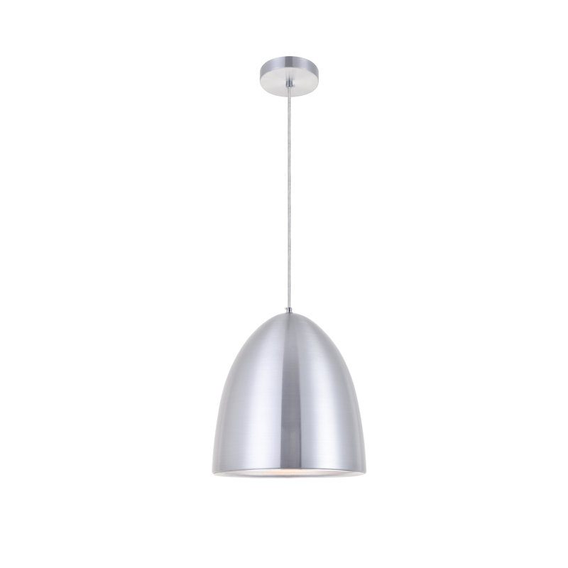 Beaudry 1 - Light Single Pendant, 12" H x 11.5" W x 11.5" D, Burnished Nickel