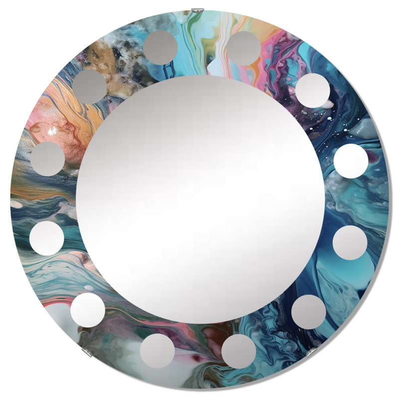 Miroir mural Zhandos, 32 po x 32 po
