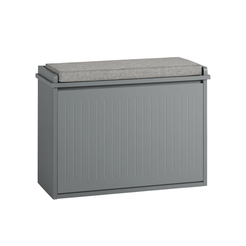 6 Pair Shoe Storage Bench, Grey
