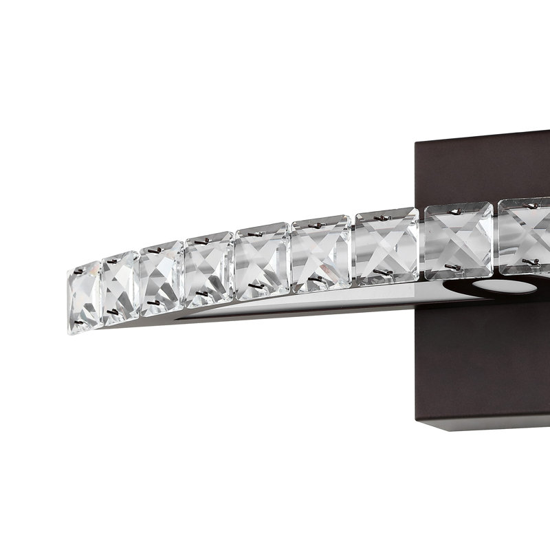 Alyson Bohemian Industrial Iron/Acrylic Integrated LED Vanity Light