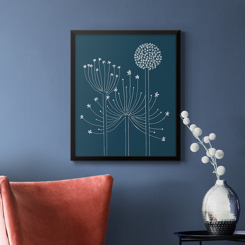 Toile graphique de qualité supérieure Alliums II, H 24 po x l 20 po, Noir