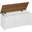Storage Chest, Wooden Storage Bench With Drawer, Blanket Storage Box, Wooden Storages Chest Trunk, Large Toy Chest, Shoe Storage Bench,U-Shaped Opening