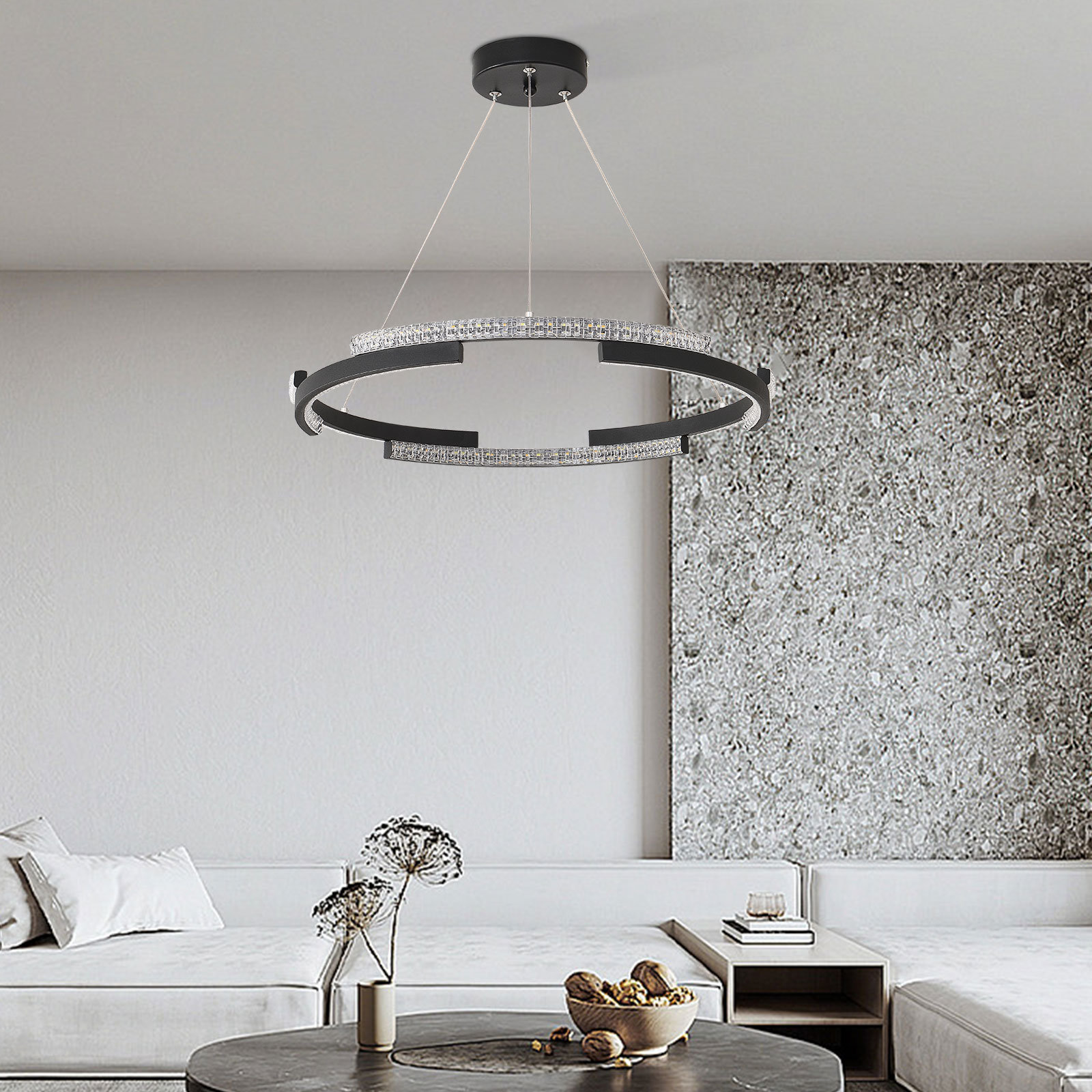 Rosdorf Park Ziolkowski 19.68 inch Modern LED Adjustable Hanging ...