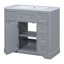 Ensemble de meuble-lavabo avec lavabo 36 po Aasto, 1 armoire et 6 tiroirs-884545467