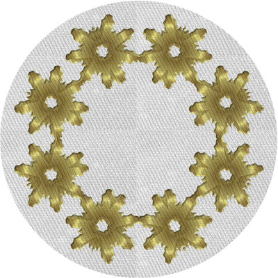 Tapis vert/blanc cassé tissé à la machine