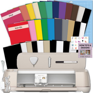 Ensemble de 4 machines à découper avec vinyle et feuilles à repasser Cricut