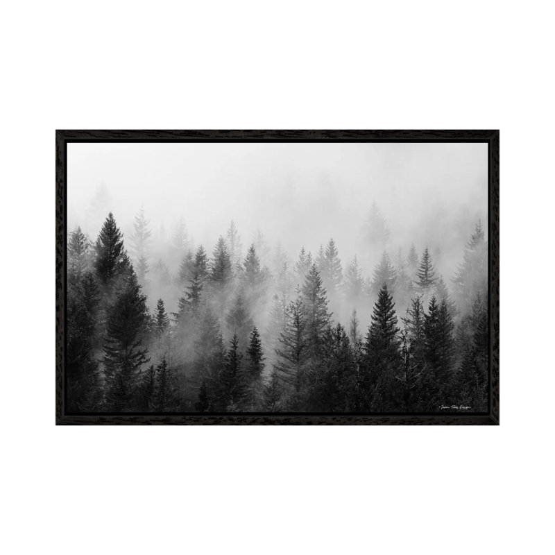 Forest - Print on Canvas, 101.6 cm H x 66.04 cm W, Black Framed