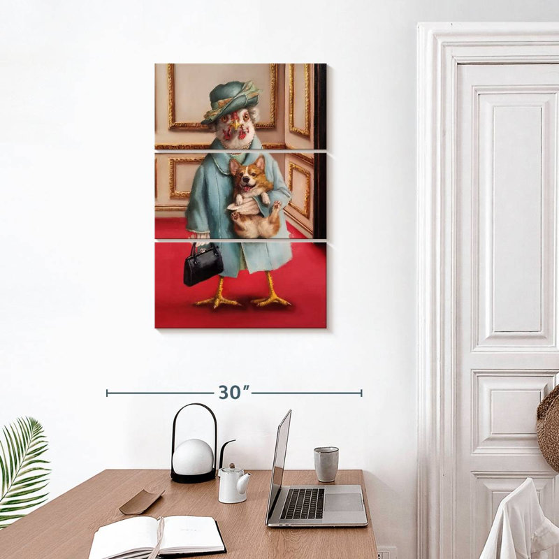 Ketti Her Majesty Chicken, 32" H x 20" W