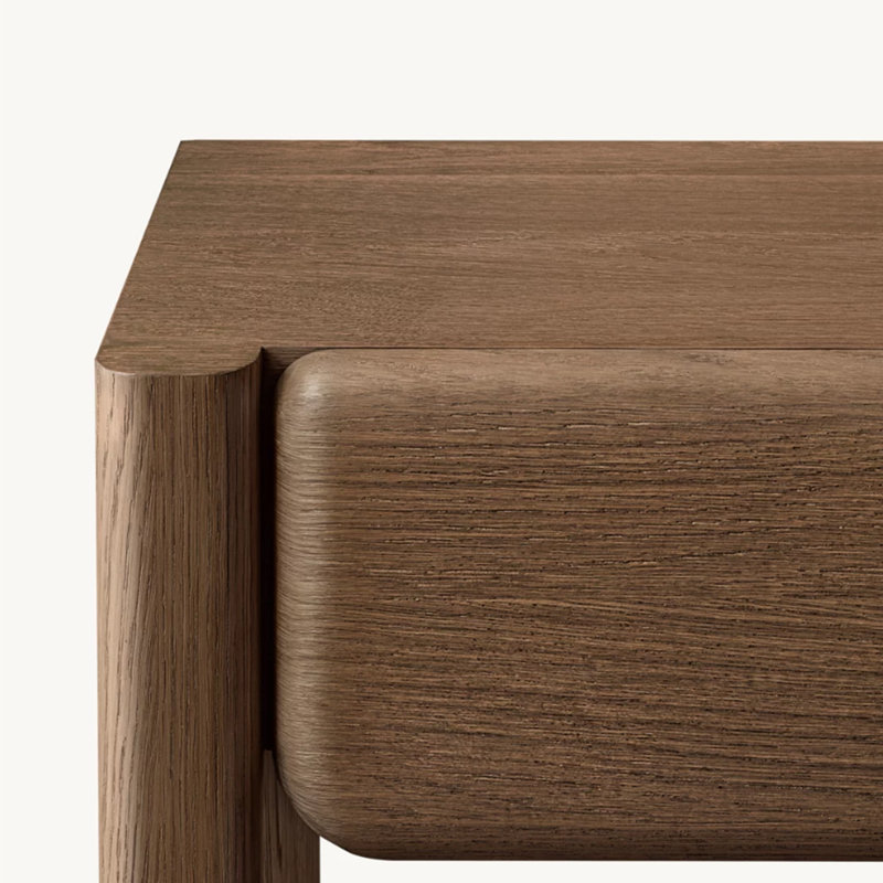 Console avec tiroirs, Brun