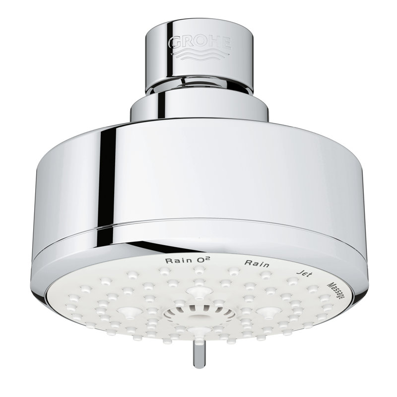 Pomme de douche fixe à 4 réglages Tempesta, Chrome ciel étoilé, 1,75 gallons par minute