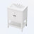 Modern Bathroom Vanity with Open Style Shelf