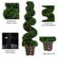 112cm Faux Boxwood Tree in Pot