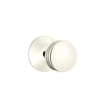 Ensemble de mortaise intérieure Emtek Passage avec rosette moderne et bouton Bern (droite)