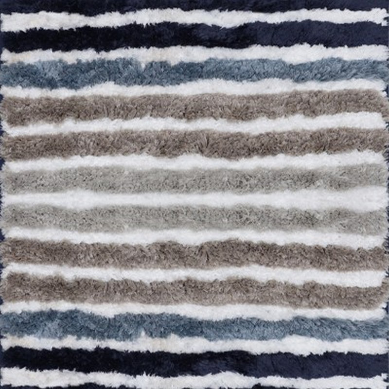 Tapis de salle de bain, tapis de bain absorbants très doux, antidérapant, séchage rapide, lavable à la machine, confort moelleux pour le plancher de la salle de bain, la baignoire, la douche et les accessoires de décoration intérieure, 17 x 24, bleu marine