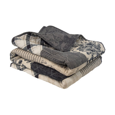 Donna Sharp Augusta Traditional Pieced Cotton Quilted Throw