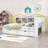 Tou Wood Daybed with 2 Drawers and Shelves-1464820125-1464820115