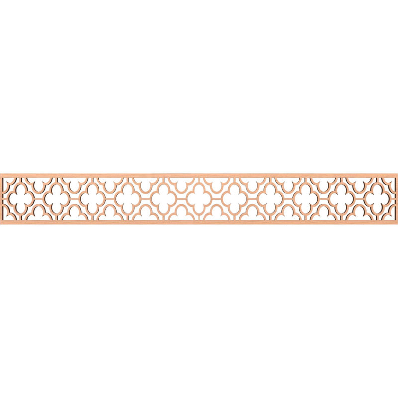 Chicago Fretwork Moulding, Alder, 6" H x 46.5" W x 0.375" D
