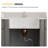 30" L x 18" W Undermount Ceramic Kitchen Sink White Ceramic Kitchen Sink with Grid and Strainer