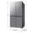Samsung Bespoke Counter Depth 4-Door French Door Refrigerator 23 cu. ft. with AI Hybrid Cooling & Beverage Center in Fingerprint Resistant Stainless Steel