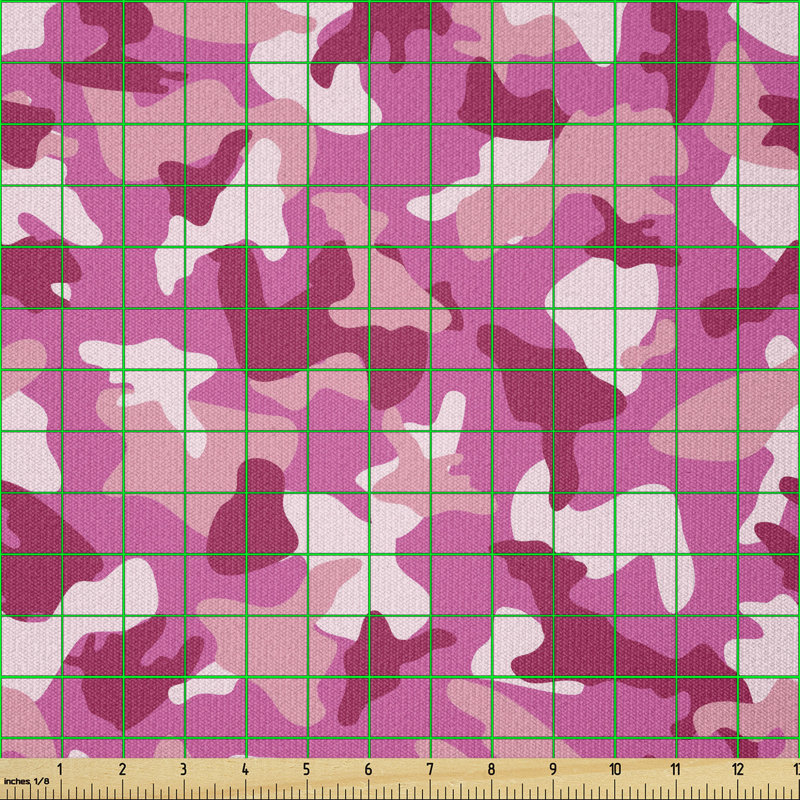 Deins Camouflage Shapes in Spring Tones Multi-Purpose Fabric