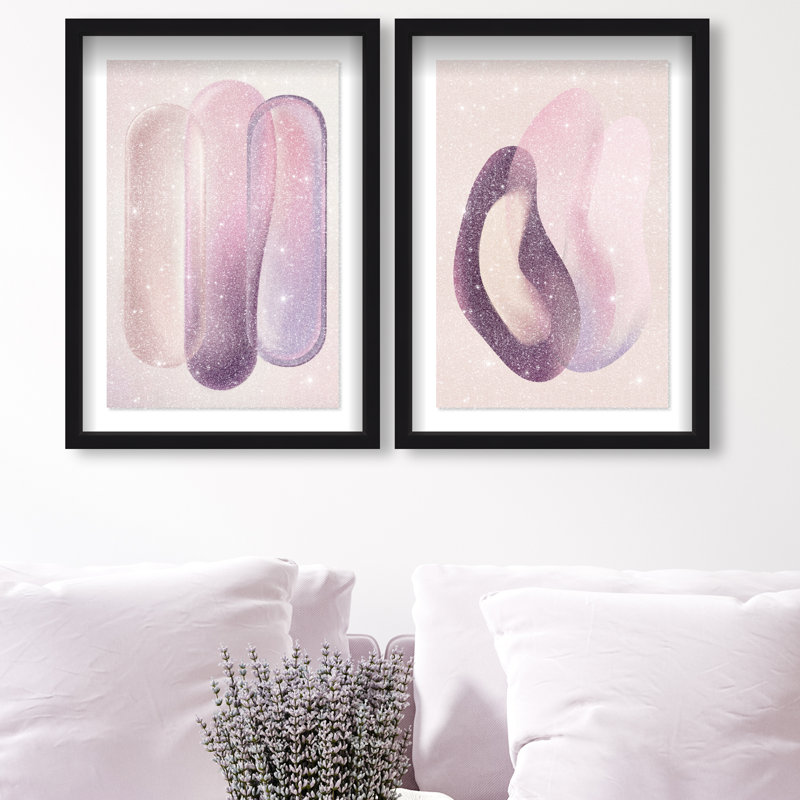 Berry Love Set Set by Oliver Gal, 33"H x 23"W, Black Shadowbox