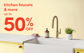 kitchen faucets & more on clearance