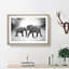 Elephants Crossing Paths - Picture Frame Graphic Art Print-56713194-56713199