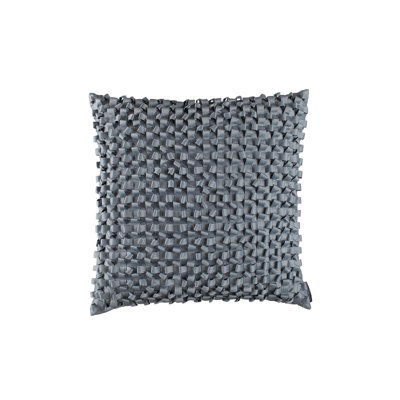 Ribbon Ruffled Feather Throw Pillow