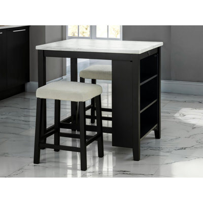 Solid Wood Top Dining Set