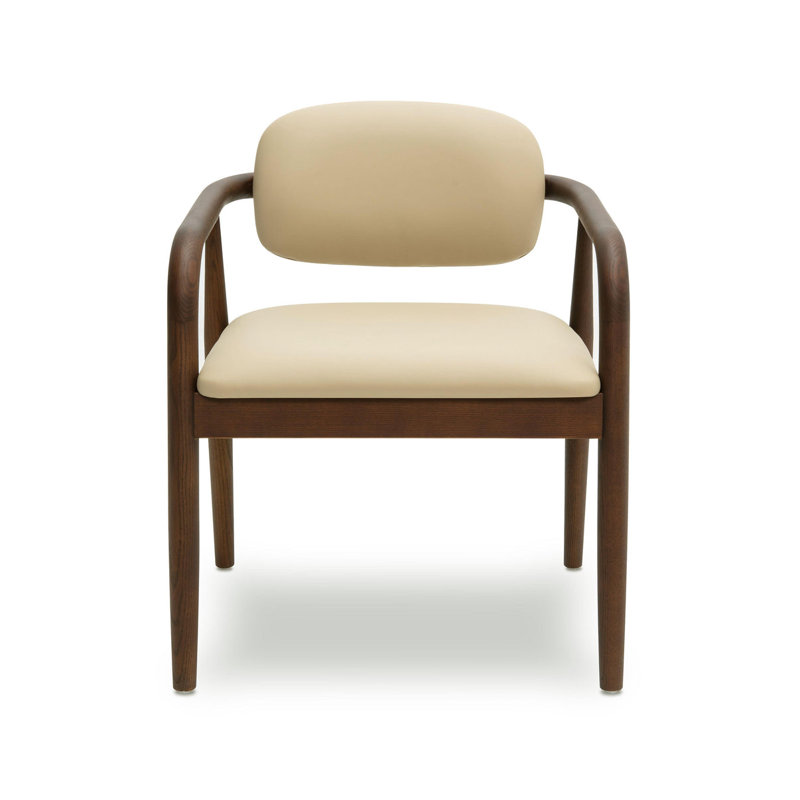 Chaise en cuir Juan Taupe