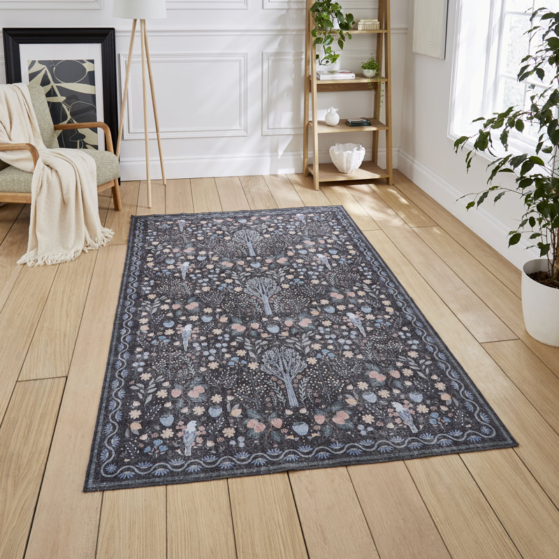 Vintage Look Digitally Printed Area Rug, Runner 61 x 230 cm