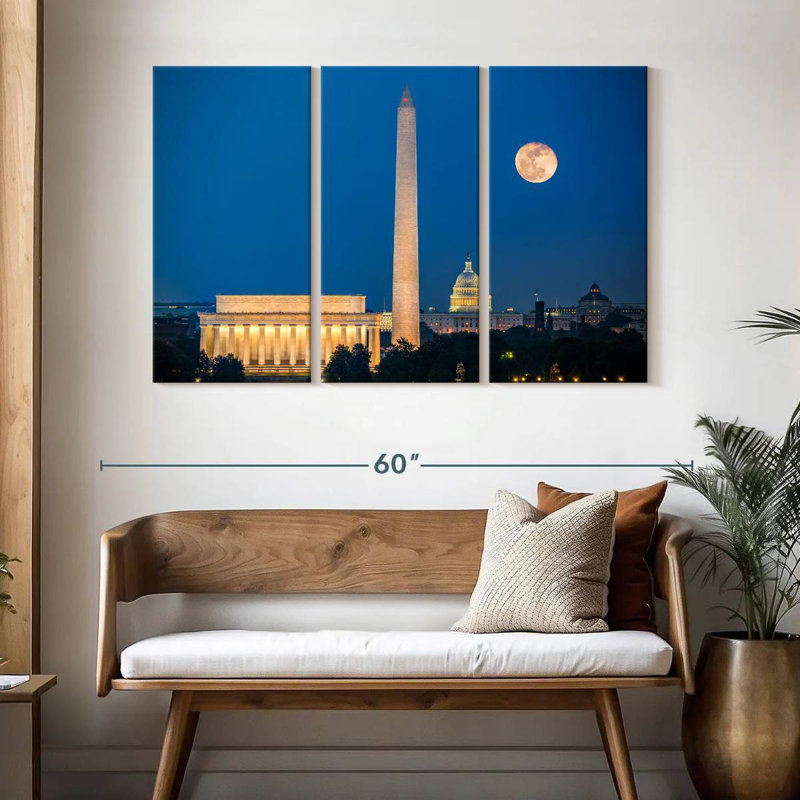 Lilie Washington Monuments, 32" H x 50" W