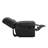 Modern Reclining Console Loveseat with Built-In Storage and Cup Holders