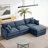 3-Seater Comfy Cloud Couches With Movable Ottoman-123053930
