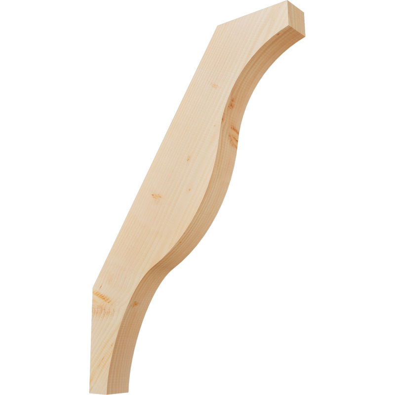 Attelle de genou Funston, Sapin de Douglas, Lisse, H 40 po x l 3,5 po x P 28 po