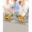 Ensemble de buffet à vaisselle 6QT Roll Top, chauffe-plat rond en acier inoxydable avec fenêtre en verre, doré