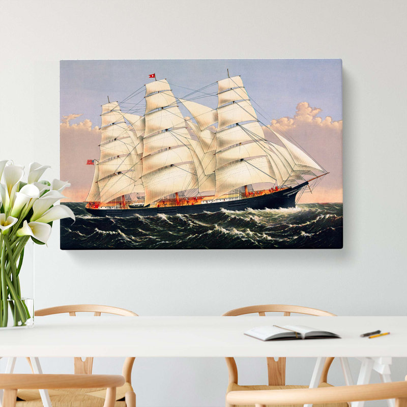 A Sailing Clipper Ship - Wrapped Canvas, 40cm H x 60cm W x 3cm D