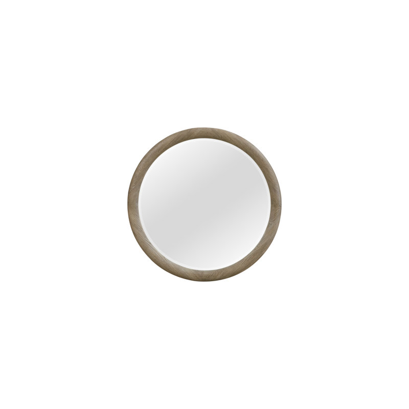 Miroir rond English Oak