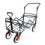 Chariot utilitaire d'extérieur pliable pliable, chariot de jardin portatif pliant robuste, porte-gobelet, poignées réglables-123018756