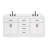 Tidworth 72'' Solid Wood Double Bathroom Vanity with 1.5'' White Quartz Top-1443720555-1409471320