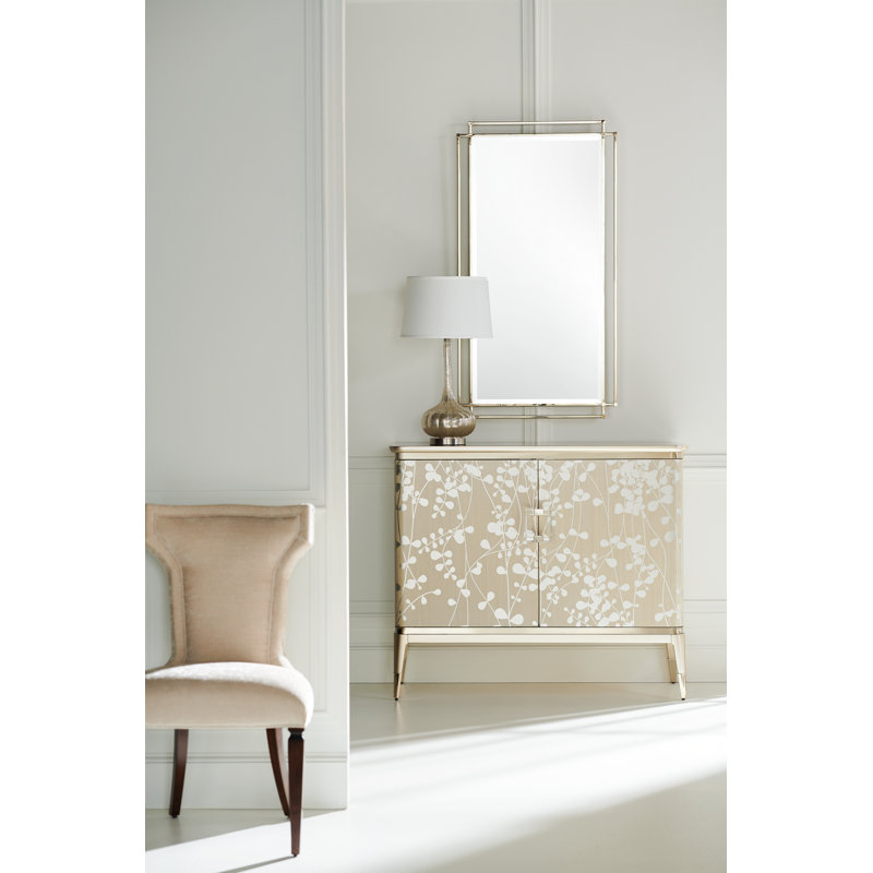 Champagne Shimmer 48'' Buffet with Gold Trim