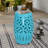 18.31" Tall Geometric Cut Iron Drum End Table-1266551912