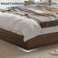Lit plateforme sur pied Twin XL avec lattes en bois, style minimaliste moderne et discret, sans sommier, montage facile
