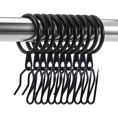 60 Pieces Metal Drapery Curtain Rings Curtain Hanging Rings, Door Curtain And Shower Curtain