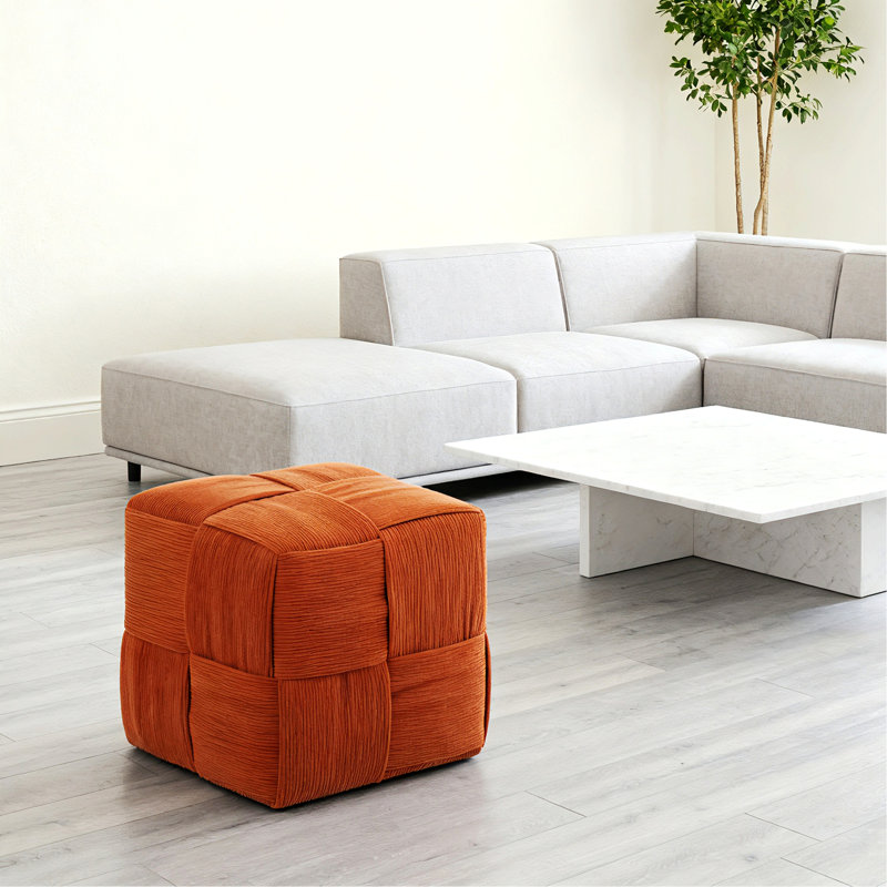 Repose-pieds carré pour la maison, Brown
