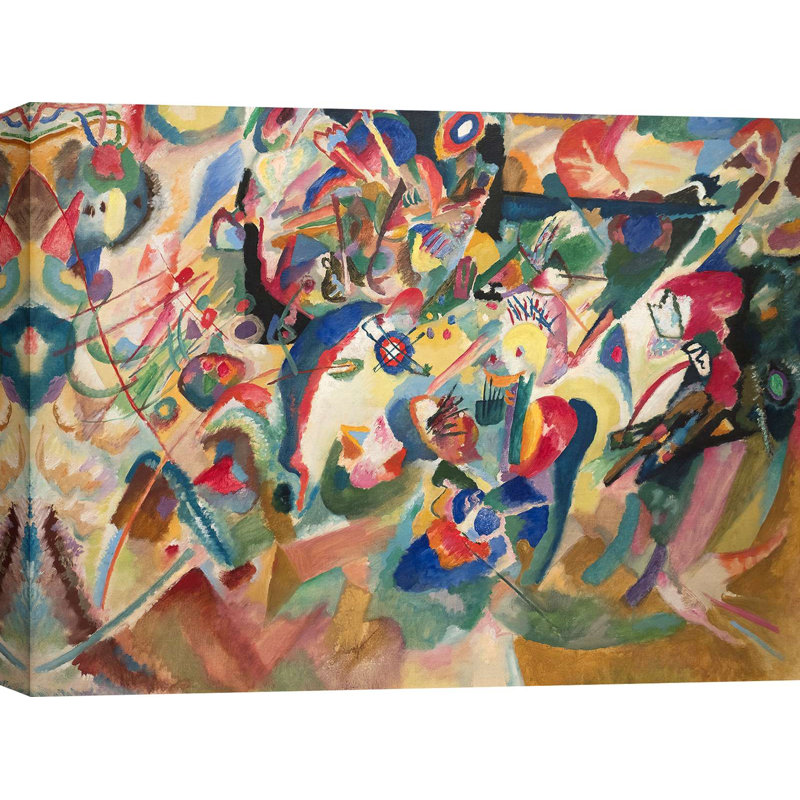 Draft 3 To Composition VII by Wassily Kandinsky - Wrapped Canvas Print, 40cm H x 60cm W