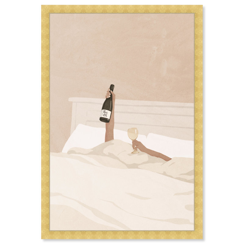 I Toast for You - Peinture, Cadre doré, H 45 po x l 30 po x P 1,5 po
