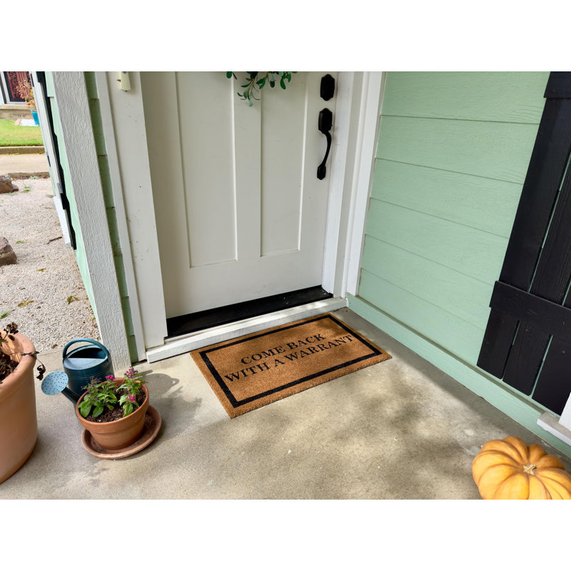 Tapis de porte d'extérieur antidérapant 29 po x 18 po