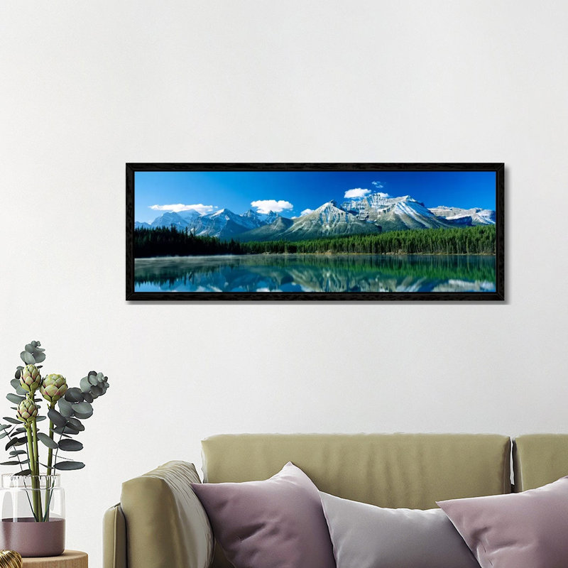 Herbert Lake Banff National Park Canada - Wrapped Canvas Panoramic Print, 30.48 cm H x 91.44 cm W x 1.91 cm D, Wrapped Canvas